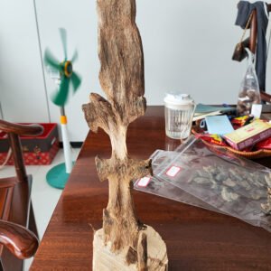 One-of-a-Kind Natural Agarwood (Oud) Freeform Carving – Rare Aromatic Art Piece